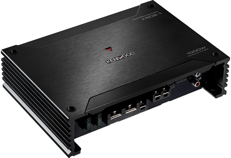 Kenwood X502-1 500W X-Series Class-D Mono-Channel Power Amplifier, 4Ω Stable