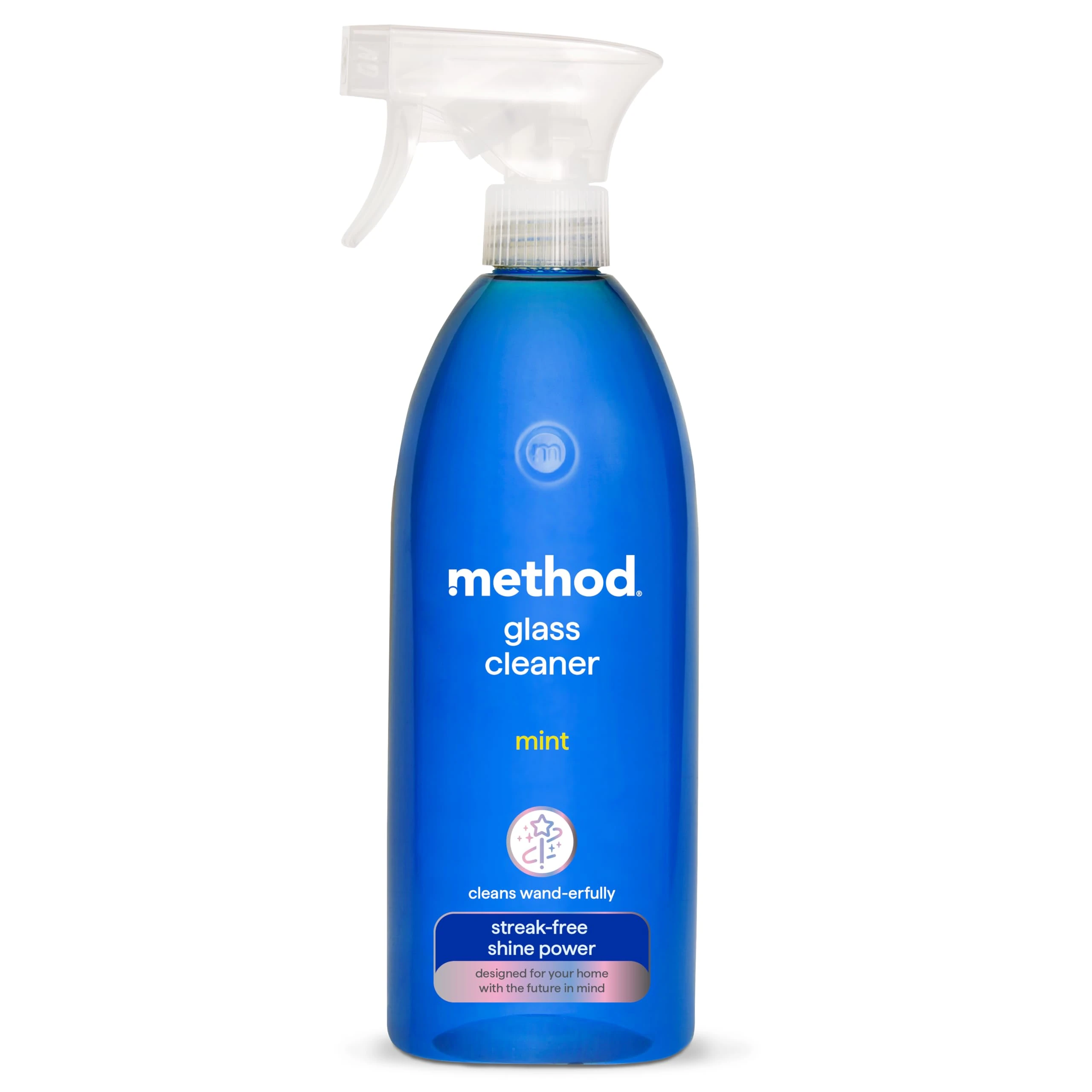 Method Glass Cleaner Spray, Window And Stainless Steel Glass Spray, Fresh And Vibrant Mint Scent Fragrance, Pack of 1, 828 ml