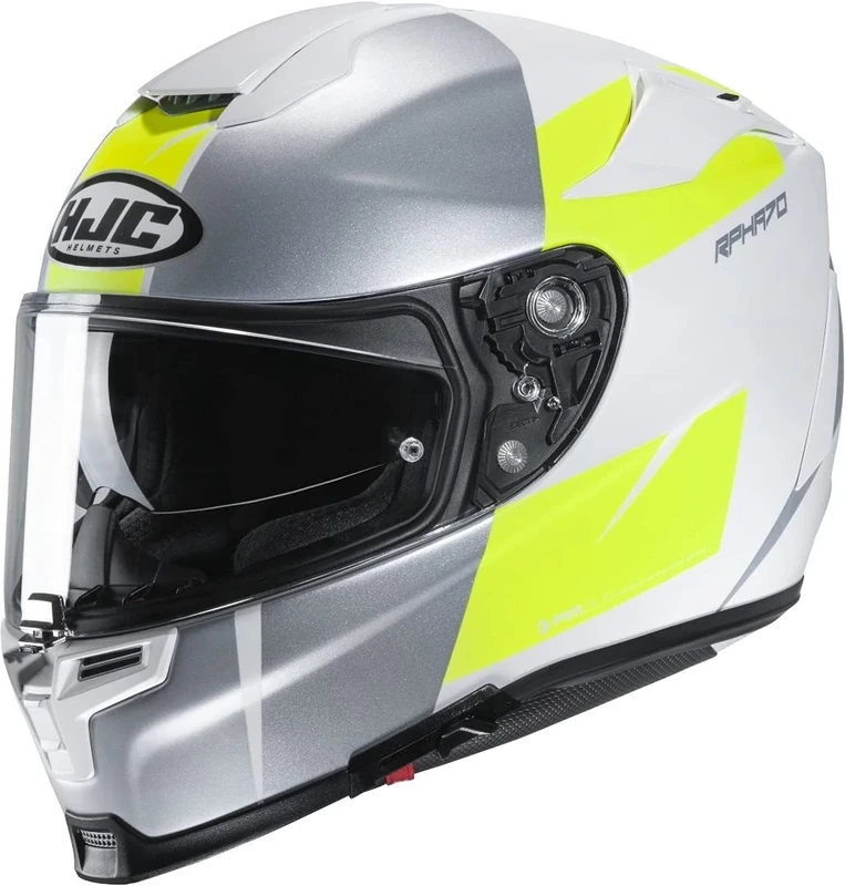 Motorcycle helmets HJC RPHA 70 TERIKA MC4HSF, White/Gray/Yellow, M