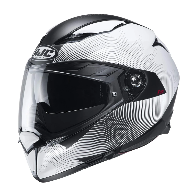 HJC Motorcycle helmets F70 SAMOS MC10SF, White/Black, S