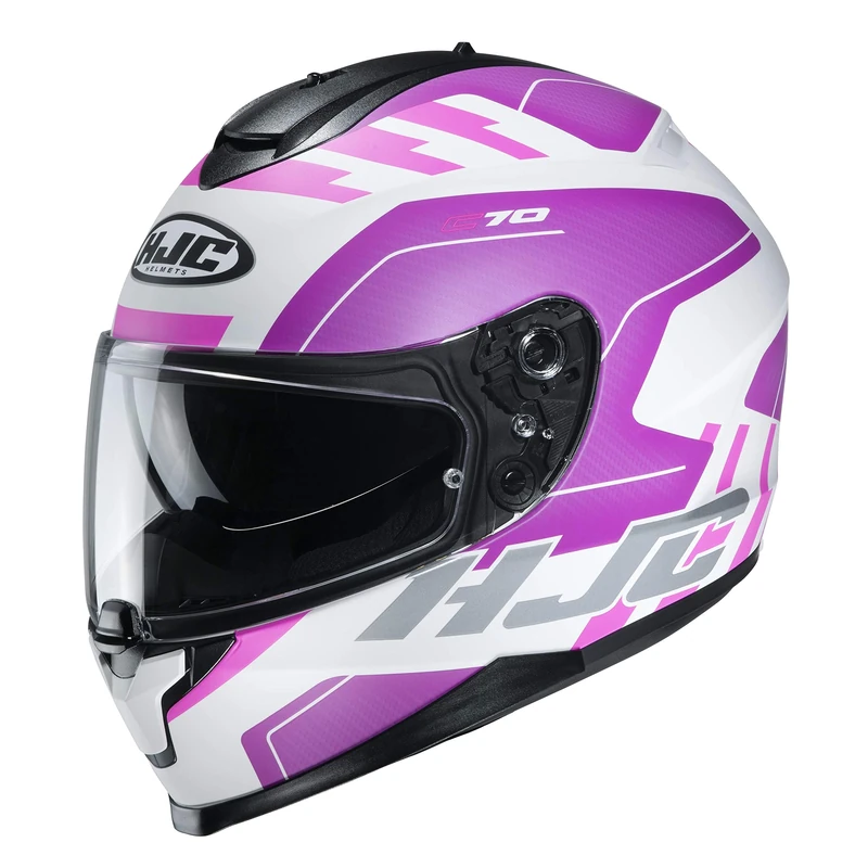 HJC Motorcycle helmets C70 KORO MC8SF, White/Pink, M