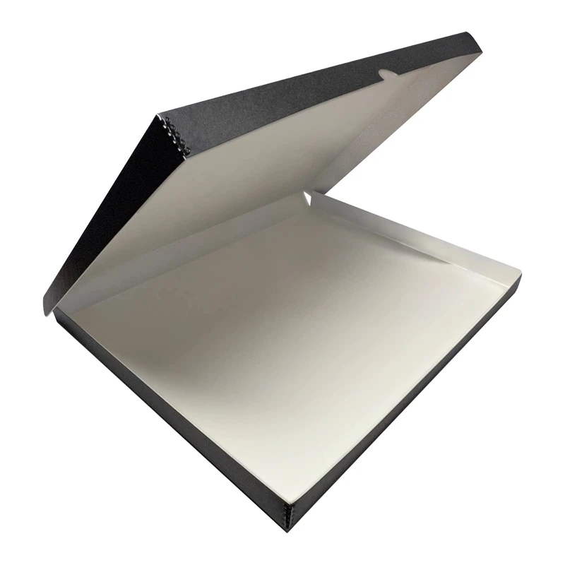 Lineco Black 18x24 Clamshell Box 18.5" x 24.5" x 1.75". Archival Metal Edge. Protects Longevity, Organize & Store Photos, Documents, Craft, Cards, Magazine, Prints, Wedding Dresses, DIY.