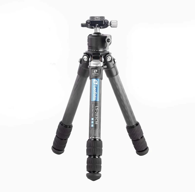 Leofoto - Ranger - Carbon Tripod including Ball Head - Lightweight - Legs adjustable in 3 Angles - Ideal for Macro Photography - LS-283CM+LH-30