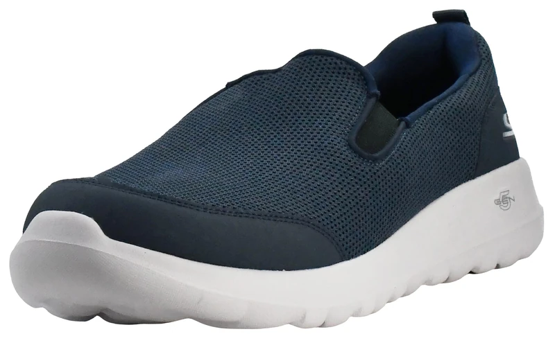 Skechers Men's Go Max Clinched-Athletic Mesh Double Gore Slip on Walking Shoe, Navy, 8.5 UK X-Wide