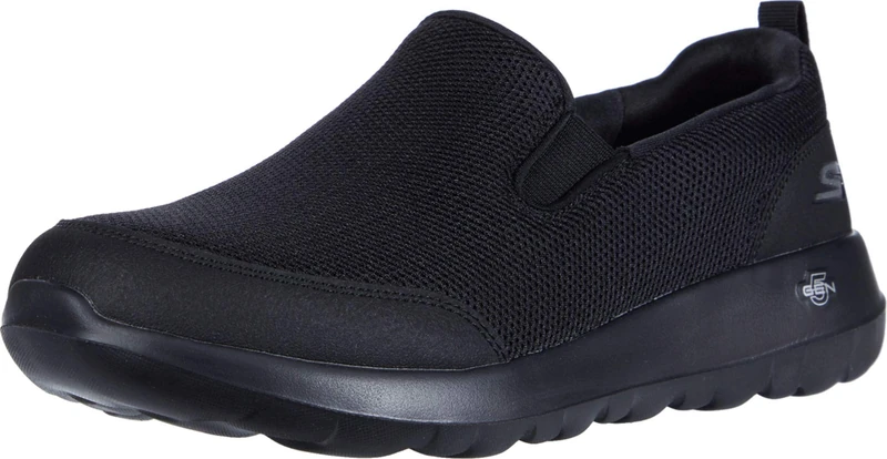 Skechers Men's Go Max Clinched-Athletic Mesh Double Gore Slip on Walking Shoe, Black, 11 UK