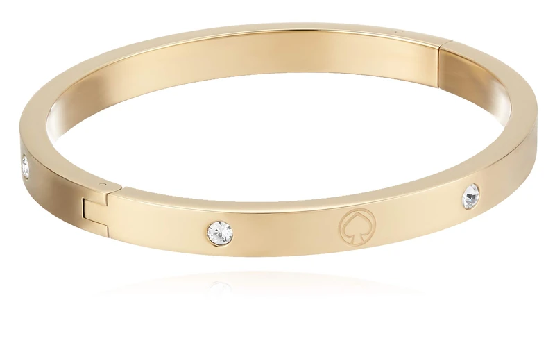 Kate Spade New York engraved spade bangle, Gold