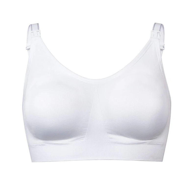 Medela Women's Ultimate BodyFit Bra, White, XL - Image 1