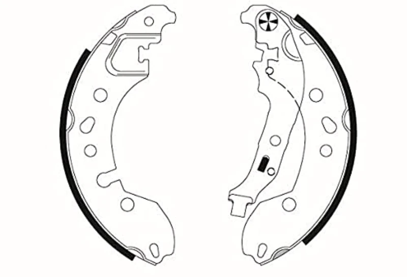 HELLA 8DB 355 022-181 Brake Shoe Set - H1814 - Brake System: Teves - for e.g. RENAULT / SMART - Image 1