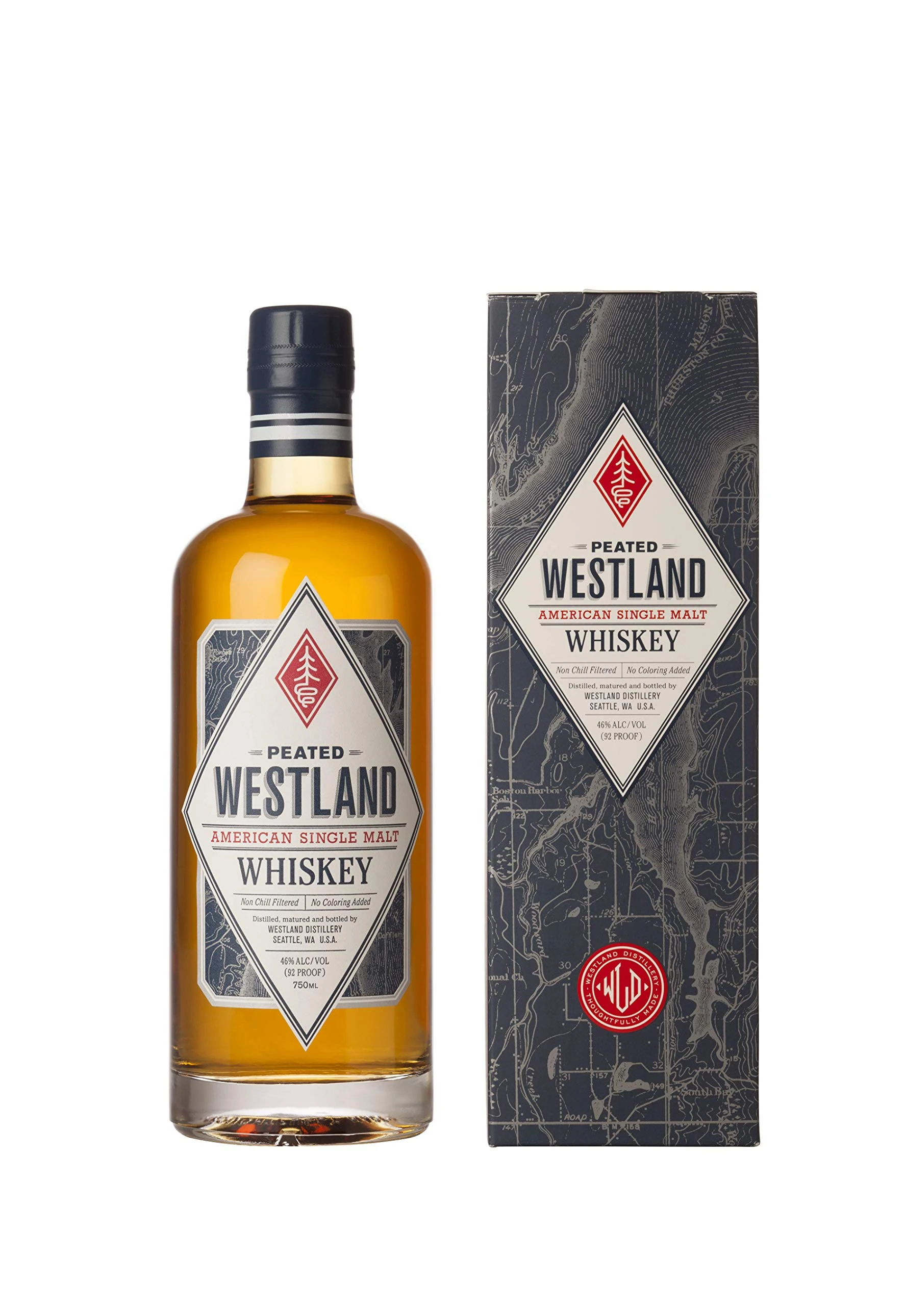 Westland Peated American Single Malt Whiskey, 70 cl