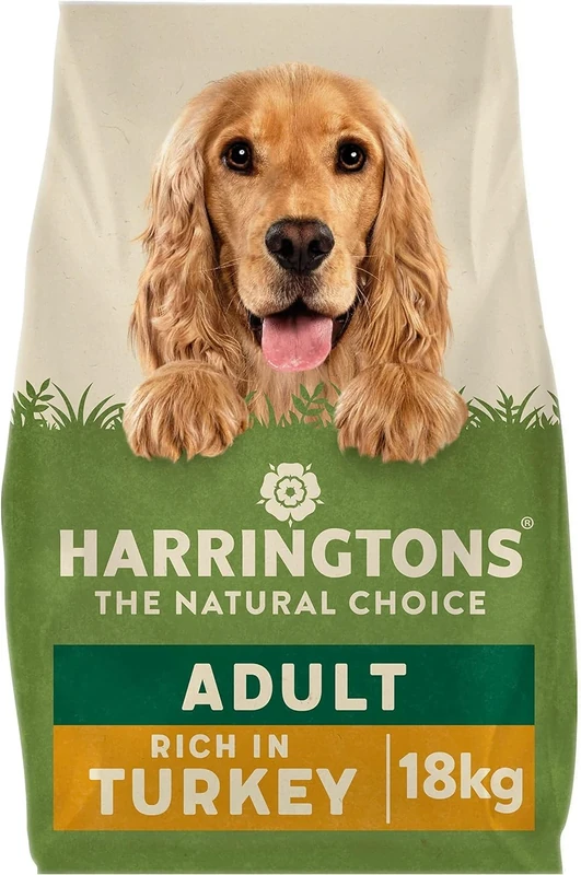 Harringtons Complete Dry Adult Dog Food Turkey & Veg 18 kg - Made with All Natural Ingredients
