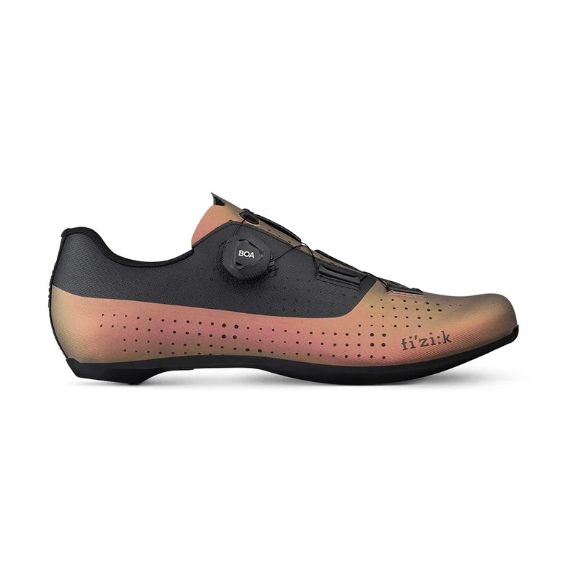 Fizik R4 Tempo Overcurve Clip-in Cycling Shoes, Iridescent/Copper, Size 41 EU