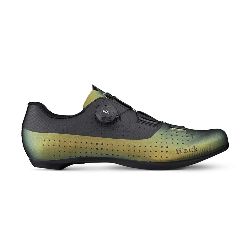 Fizik R4 Tempo Overcurve Clip-in Cycling Shoes, Iridescent/Green, Size 36 EU