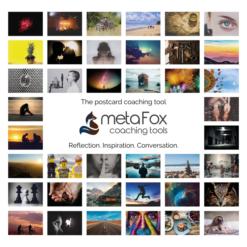 metaFox The World of Emotions Postcard Pack | 52 cards for coaching and therapy | Master your emotions and develop your emotional intelligence