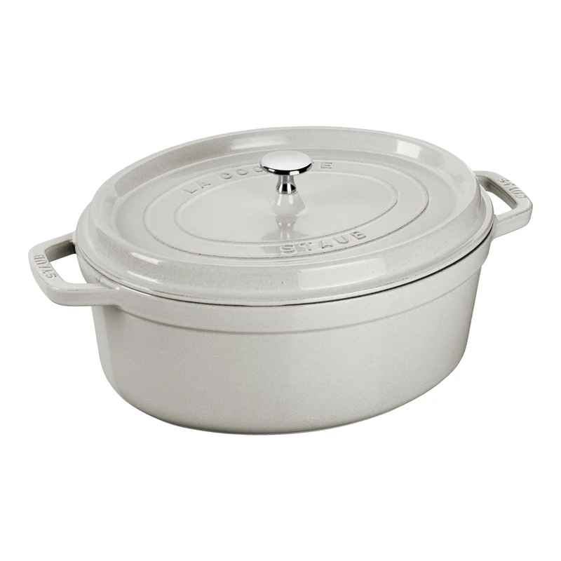 STAUB Truffle Oval Casserole Dish White, Size - 33 cm