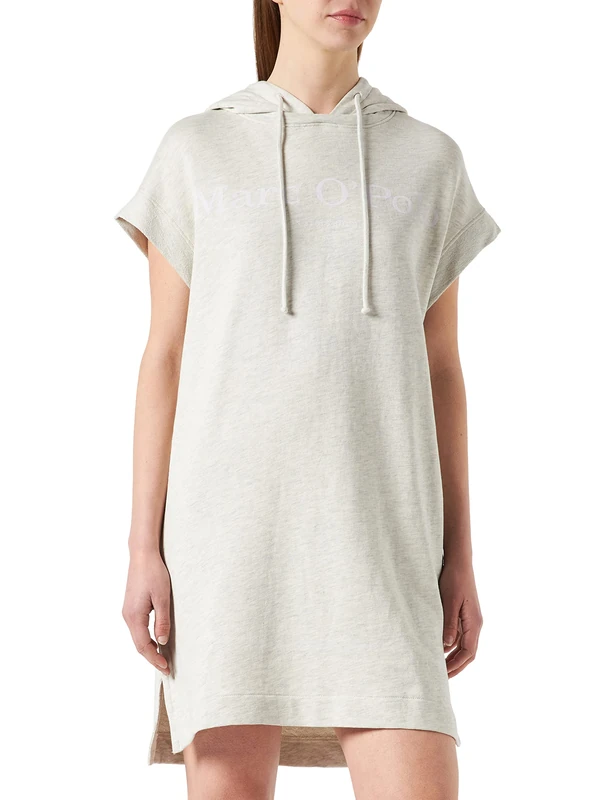 Marc O'Polo Women's 4411459165 Dress, Off-White (Oat Melange 142), Medium