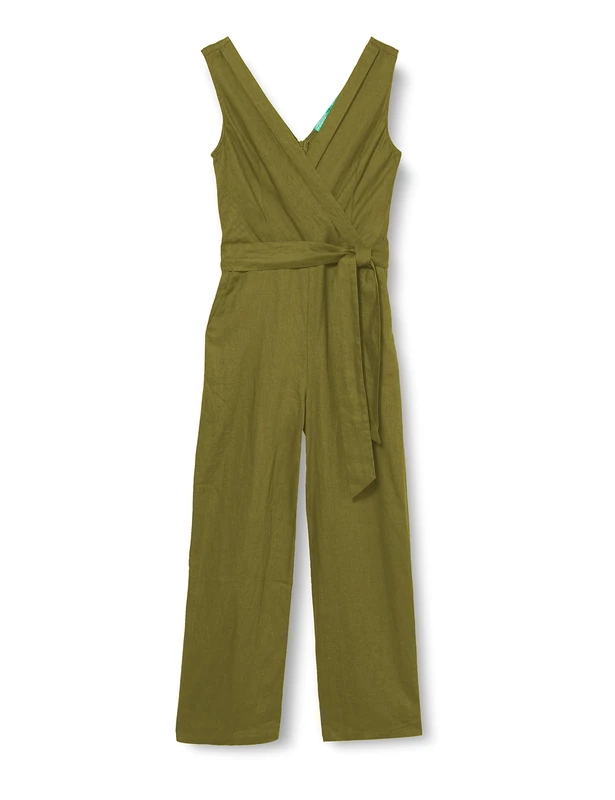 United Colors of Benetton (Z6ERJ) Women's Tuta Intera Pants, Olive Branch H, 40