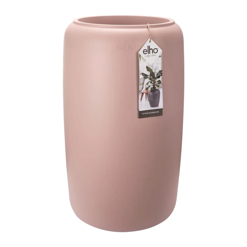 elho Pure Beads 40 - Planter for Indoor & Outdoor - Ø 39.2 x H 65.7 cm - White/Pebble Pink