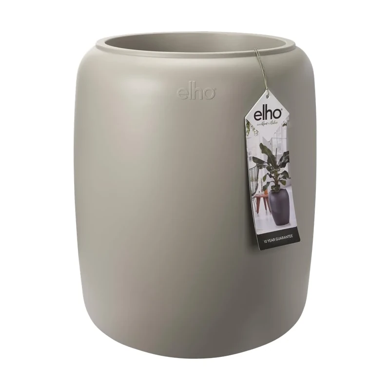 elho Pure Beads 40 - Planter for Indoor & Outdoor - Ø 39.2 x H 47.6 cm - Beige/Balanced Beige