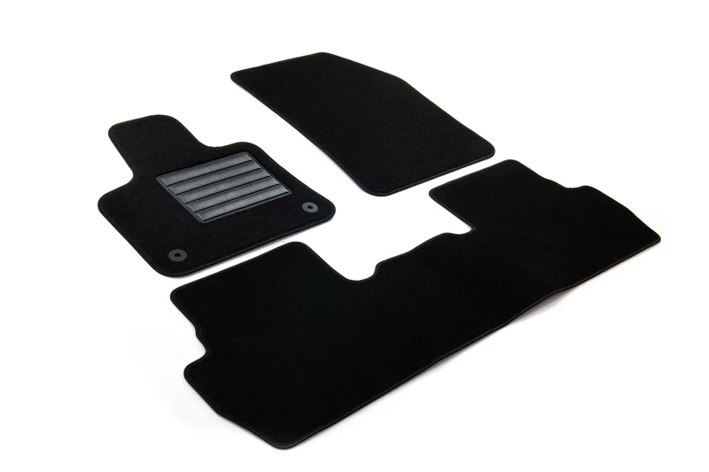 MTM SP-8012 Tailored Velour Mats for Peugeot 5008 II 5 Seater 07.2017> / Citroen C5 Aircross 2019> (also Plug-in Hybrid), Black