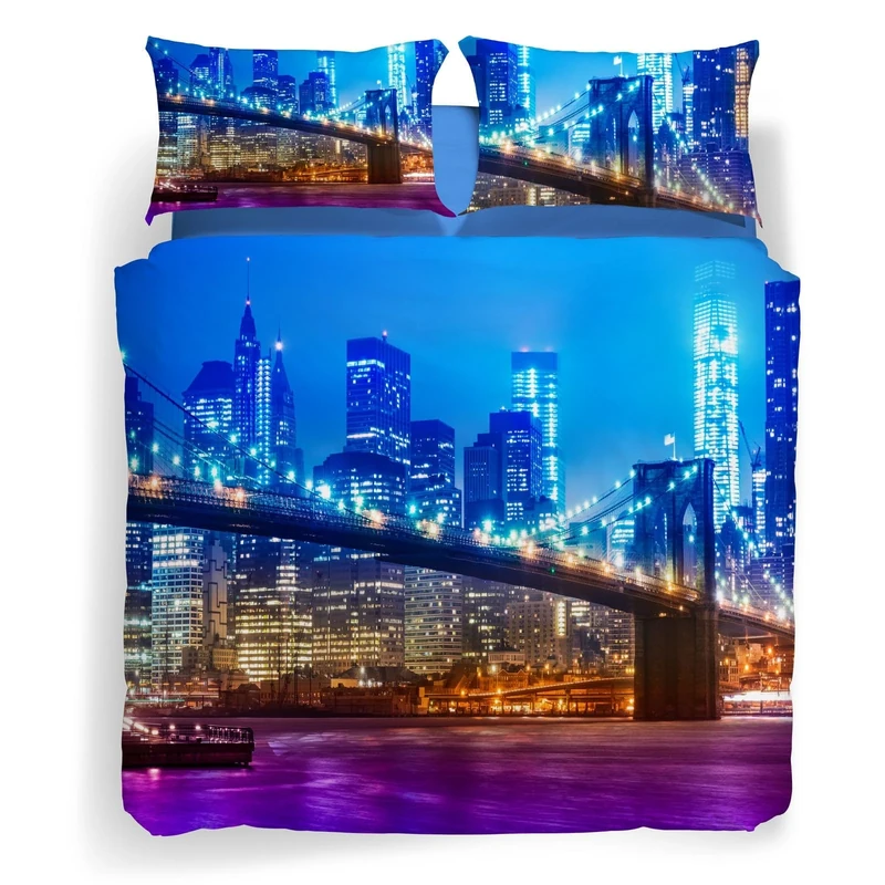 Caleffi Brooklyn Single Duvet Cover in Cotton - 80050