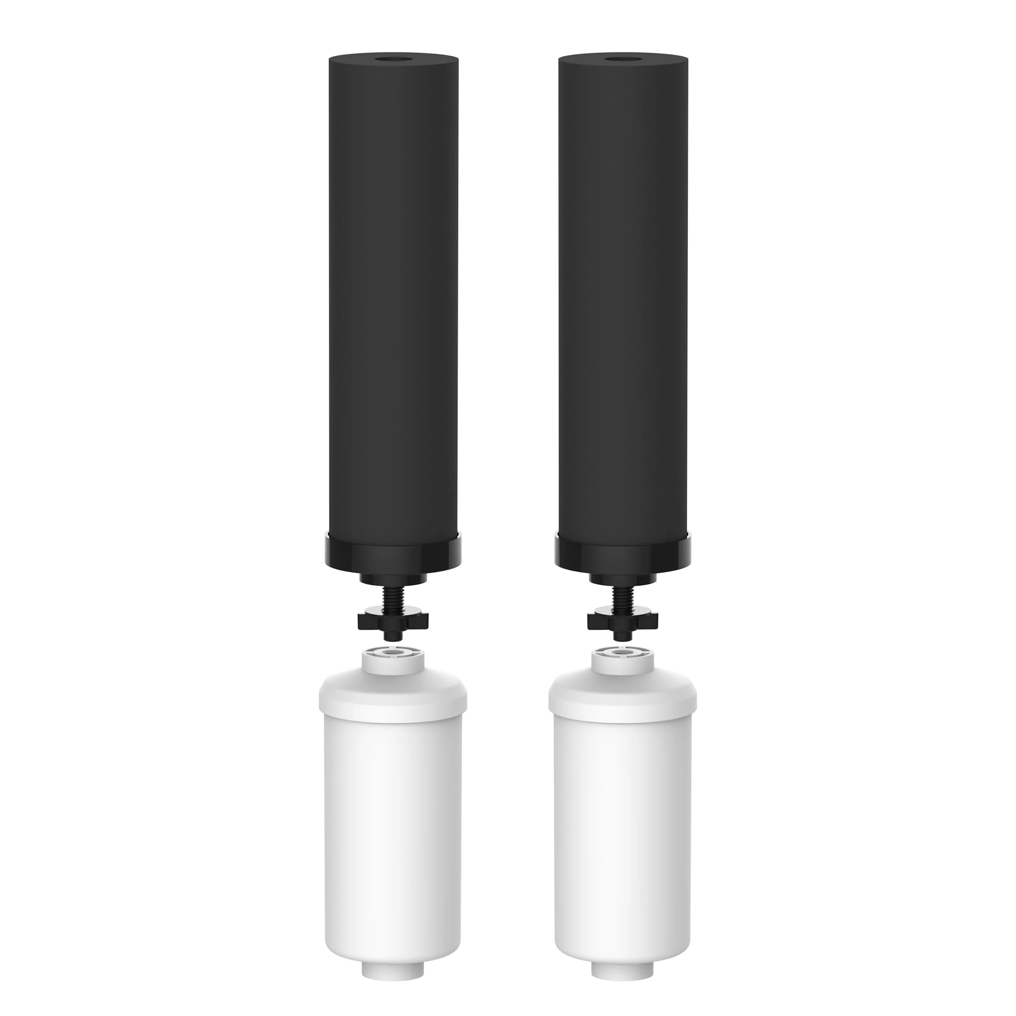 Waterdrop Gravity Water Filter, Compatible with BB9-2 Black Filters & PF-2 Fluoride Filters. Interchangeable with Doulton Super Sterasyl and Traveler, Nomad, King, Big Series