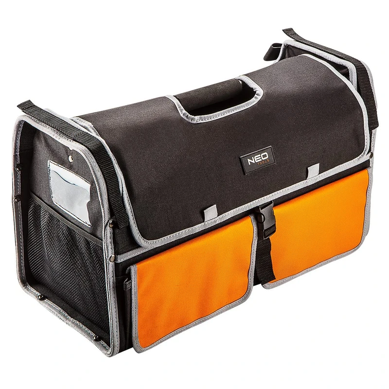 NEO TOOLS Tool bag 51 x 30 x 24 cm (L x H x W), nylon 600D 42 inner pockets, 9 outer pockets, waterproof base, sturdy handle and strap - Image 1