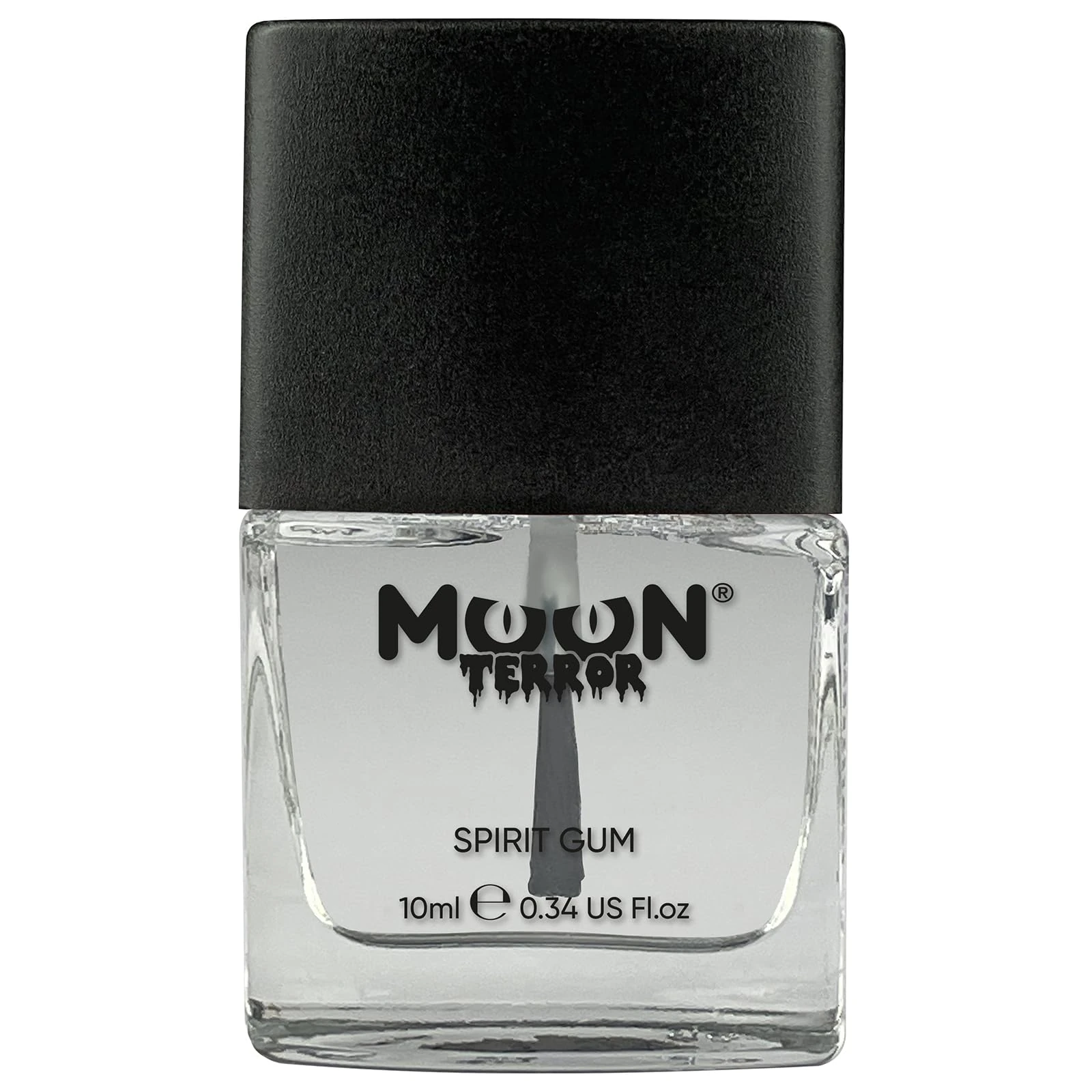 Pro FX Spirit Gum by Moon Terror | 10ml | SFX Make up for Halloween, Glue Adhesive Fix, Body Glue for Prosthetics Glitter Jewels Hair Wigs Special Effects Make up