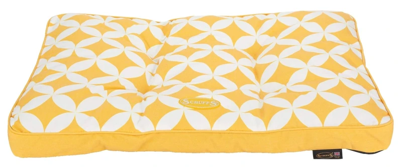 Scruffs Florence Mattress for Dogs, 100 x 70 cm, Large, Sunflower, 0.12 kg