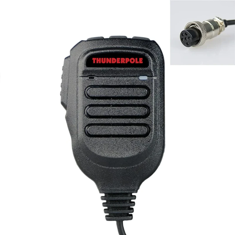 Thunderpole T Series CB Radio Mic | T-800 / T-2000 / T-3000 6 Pin Replacement Microphone - Image 1