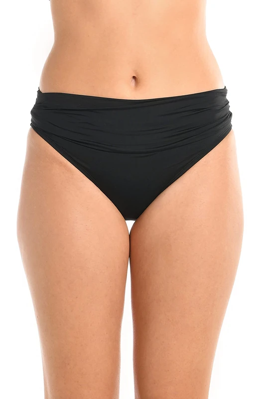 La Blanca Women's Island Goddess Island Goddess Banded Bottom Black 14