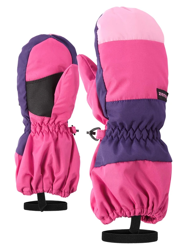 Ziener Liwi Unisex Children's Ski Gloves, Pop Pink, 80 cm