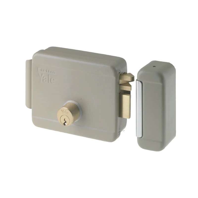 Yale Y6800060205 Electric Gate Lock Left Hand Zinc Plated Steel Low Voltage 60mm Entry