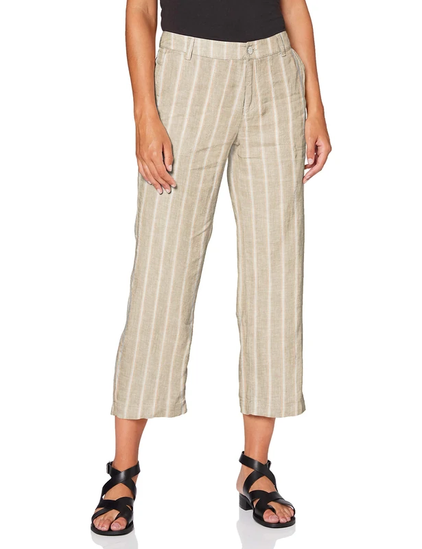 MAC JEANS Women's Nora Cropped Bootcut Jeans Not Applicable, Beige (Sand Stripe 227s), W34 (Manufacturer Size: 34/Ol) - Image 1