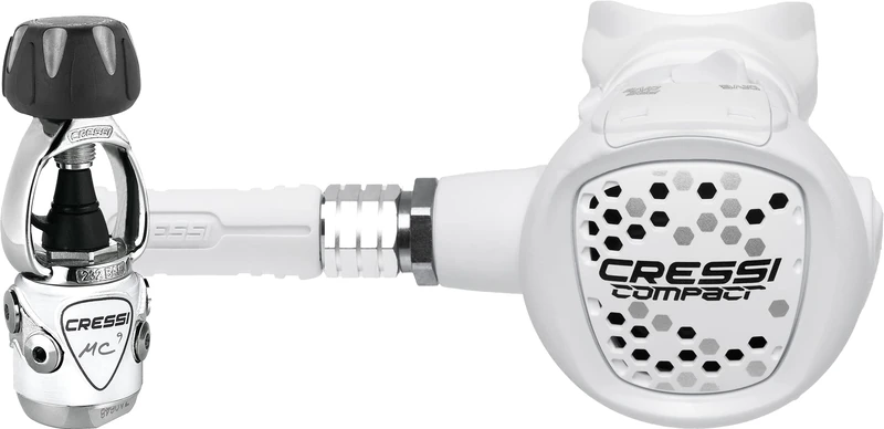Cressi MC9/XS Compact Regulator- Regulator for Diving, INT, White, Adult Unisex