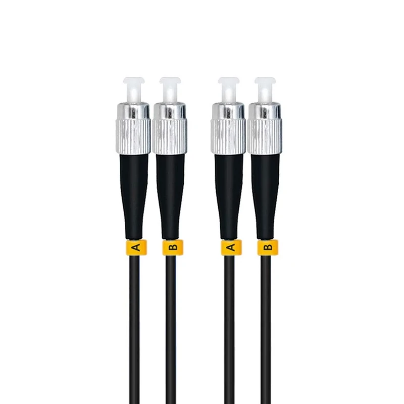 Jeirdus 50M FC to FC 10G OM3 Outdoor Armored Duplex 50/125 Fiber Optic Cable Jumper Optical Patch Cord 50Meters Multimode FC-FC