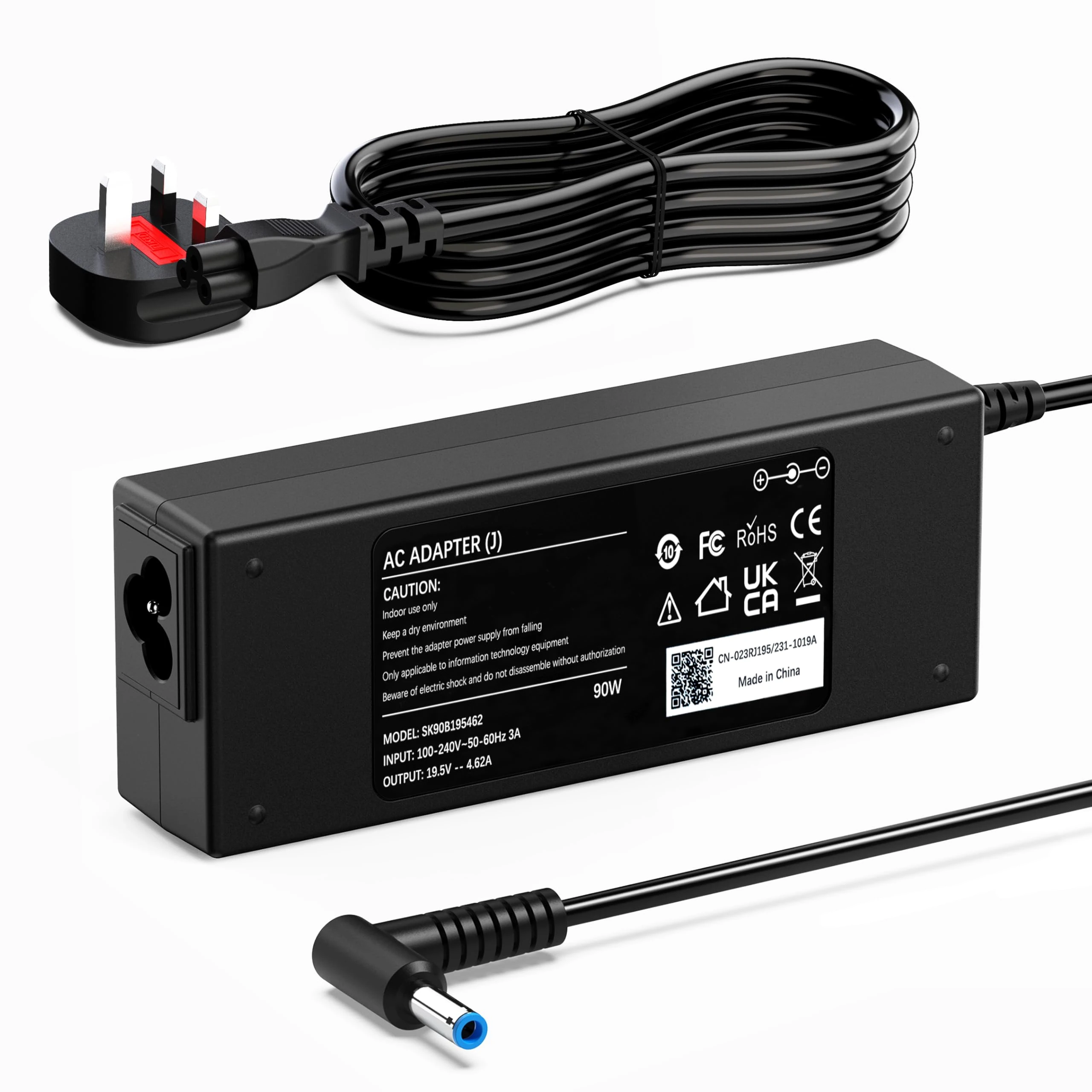 Laptop Charger Compatible With HP 250-G7 250-G6 G5 G4 350-G2, EliteBook 820 830 840 850, ProBook 430 440 450 G3 G4 G5 G6 G7, Chromebook 11 14 for 90W /65W/45W AC Adapter Power Supply 4.5x 3mm