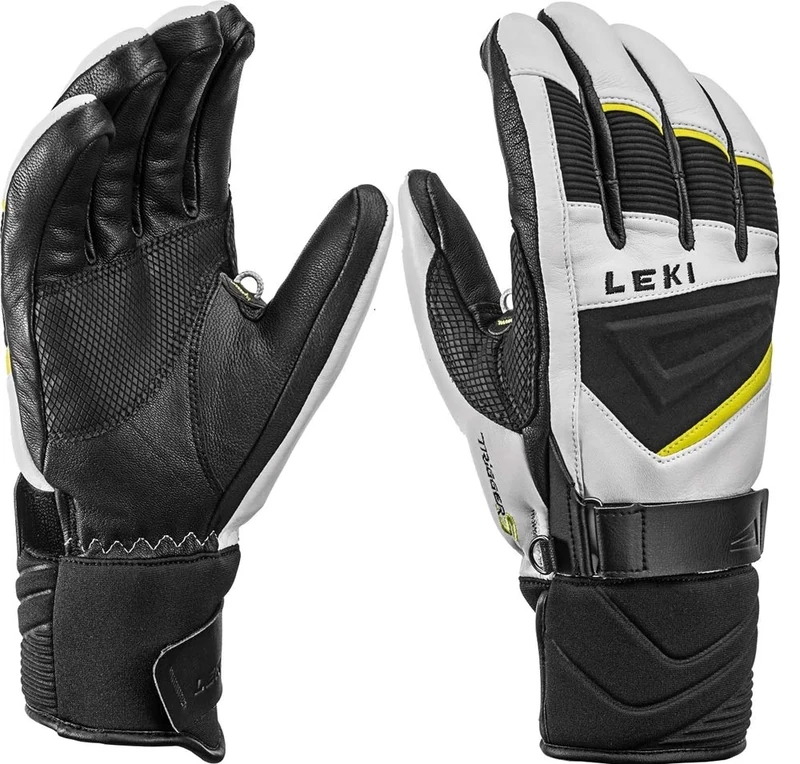 LEKI Goods, white-black-lime, 10.5