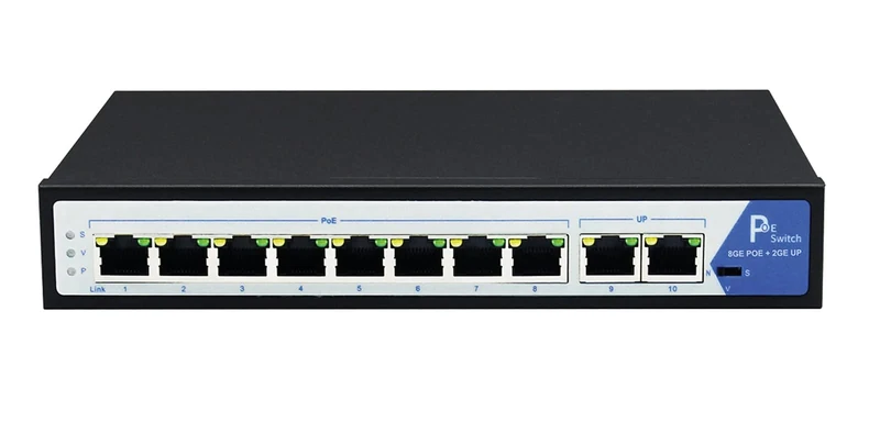 VALUE PoE+ Gigabit Ethernet Switch, 8+2 Ports