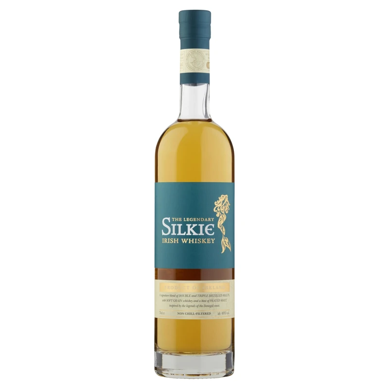 Sliabh Liag The Legendary Silkie Irish Whiskey 70 cl, 46% ABV - Green Apple Orange Zest Stem Ginger Peat - Blend of Double and Triple Distilled Single Malts - Distilled in Donegal