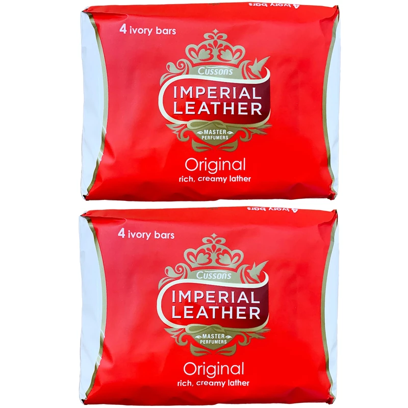 TUHIMO 8x Imperial Leather Original Soap - 100g Creamy Ivory Bars