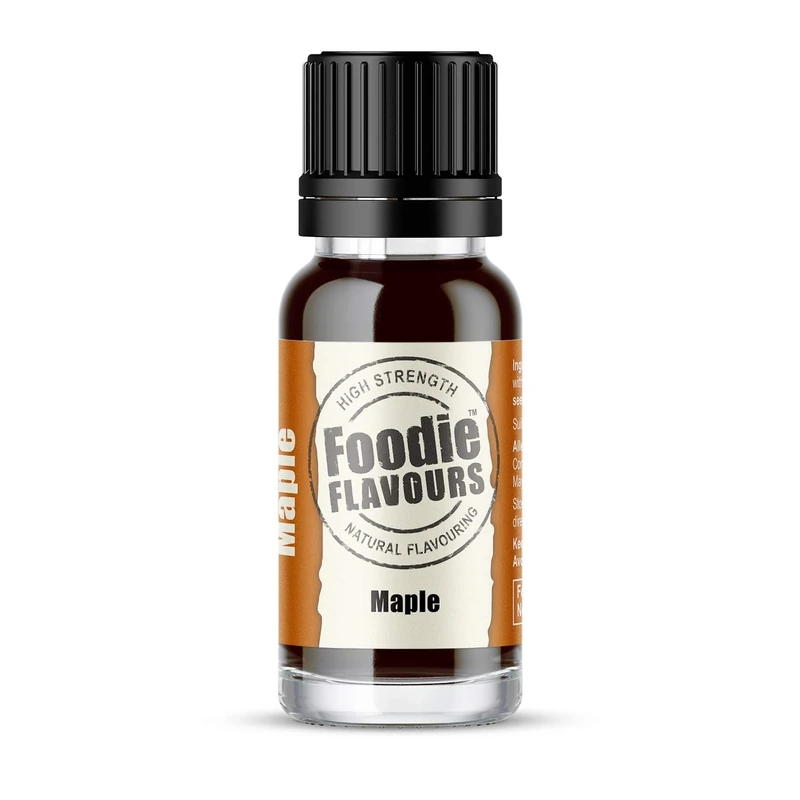 Foodie Flavours Natural Maple Flavouring, High Strength - 15ml