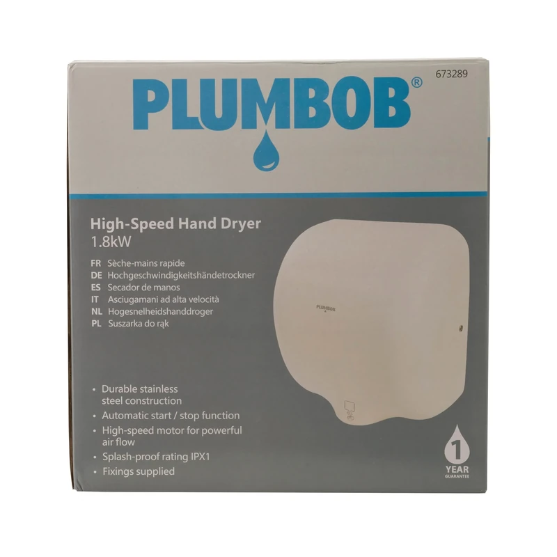 Plumbob 673289 High-Speed Hand Dryer