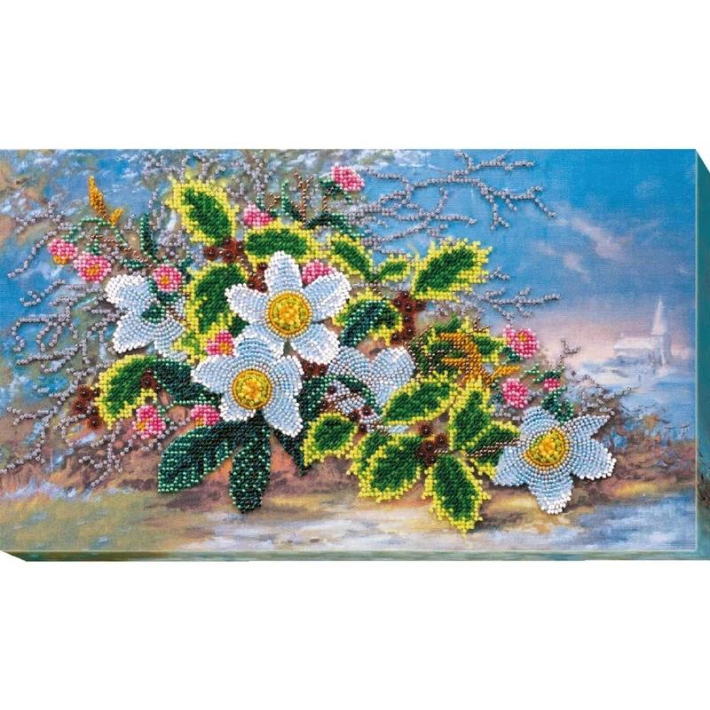 Abris Art AB-565 Pearl Stitch Embroidery Set, Cotton, Multi-Colour, 21 x 19 cm