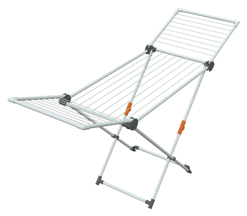 JUWEL Superdry Maxi Clothes Airer (with Washing Line, Drying Length 20 m, Grey, Weatherproof, Stable) 40800