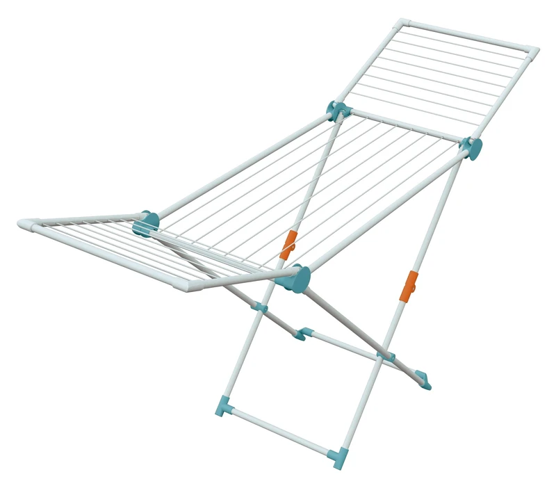 JUWEL Superdry Maxi Clothes Airer (with Washing Line, Drying Length 20 m, Colour Mint, Weatherproof, Stable) 40801