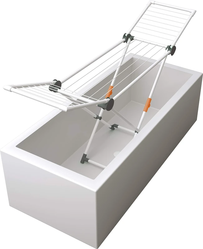 JUWEL Superdry 40102 Mini Clothes Airer (with Washing Lines, Drying Length 12 m, Colour: Grey, Space-Saving for Single Households), Obsidian, Gray