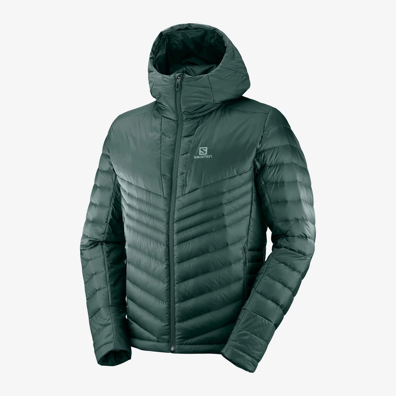 SALOMON Outspeed Down Jkt Jacket, Man, mens, Jacket, LC1186500, Green Gables, XL - Image 1