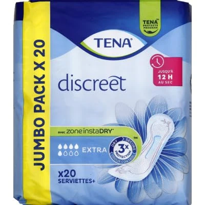 TENA Extra Discreet Pads - Pack of 20, Moderate Leak Protection