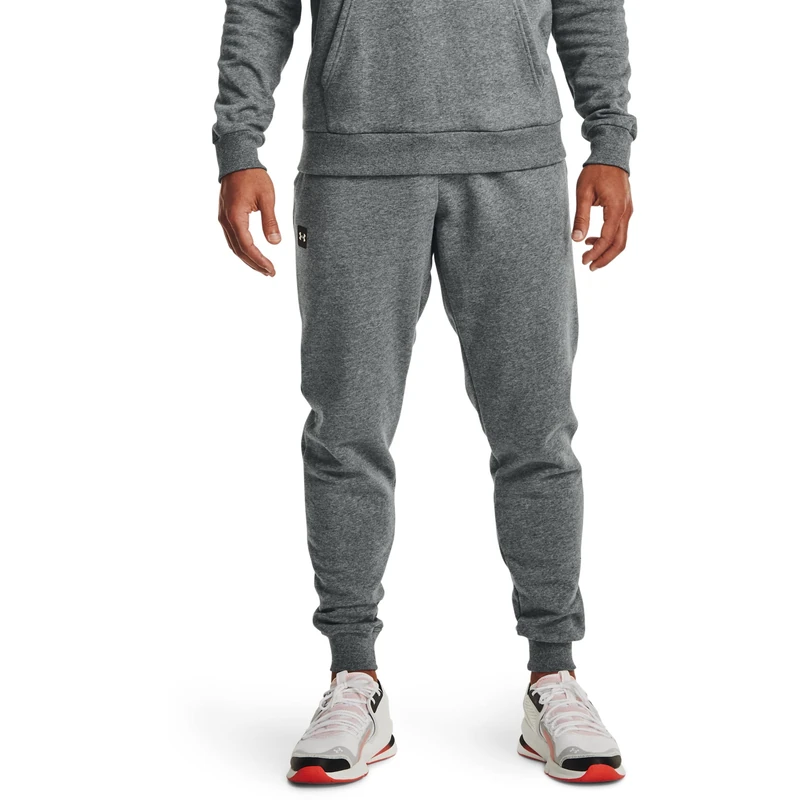 Under Armour Men Rival Fleece Joggers, Comfortable and warm tight tracksuit bottoms for men, men's jogger bottoms with loose fit