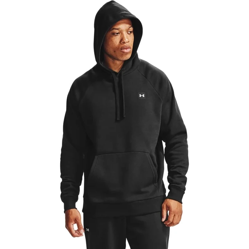 Under Armour Men Rival Fleece Hoodie, Men’s running hoodie with loose fit, comfortable and warm hooded jumper for men